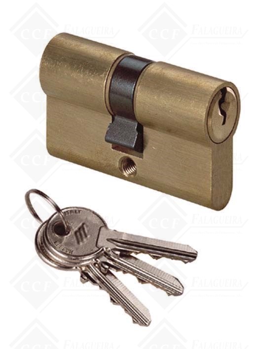 CILINDRO CISA - 08015.07.0.DT - CHAVES NORMAIS 30X30 LATÃO