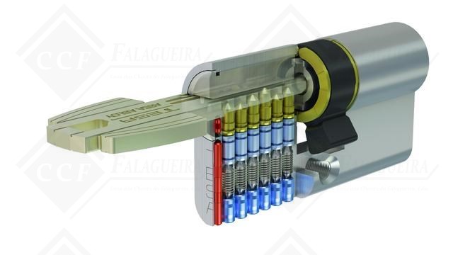 CILINDRO TESA T60 5-LL R15 C/MANIPULO 30X40 LATÃO