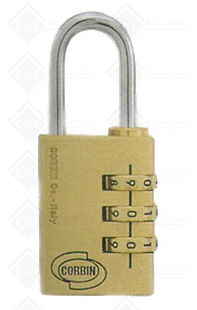 CADEADO CORBIN L020-20mm KOMBO C/ SEGREDO