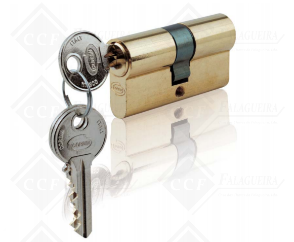 CILINDRO CORBIN 30x30 PERFIL ESPECIAL NIQ - C125 = p/chave CB78R - PC50000210