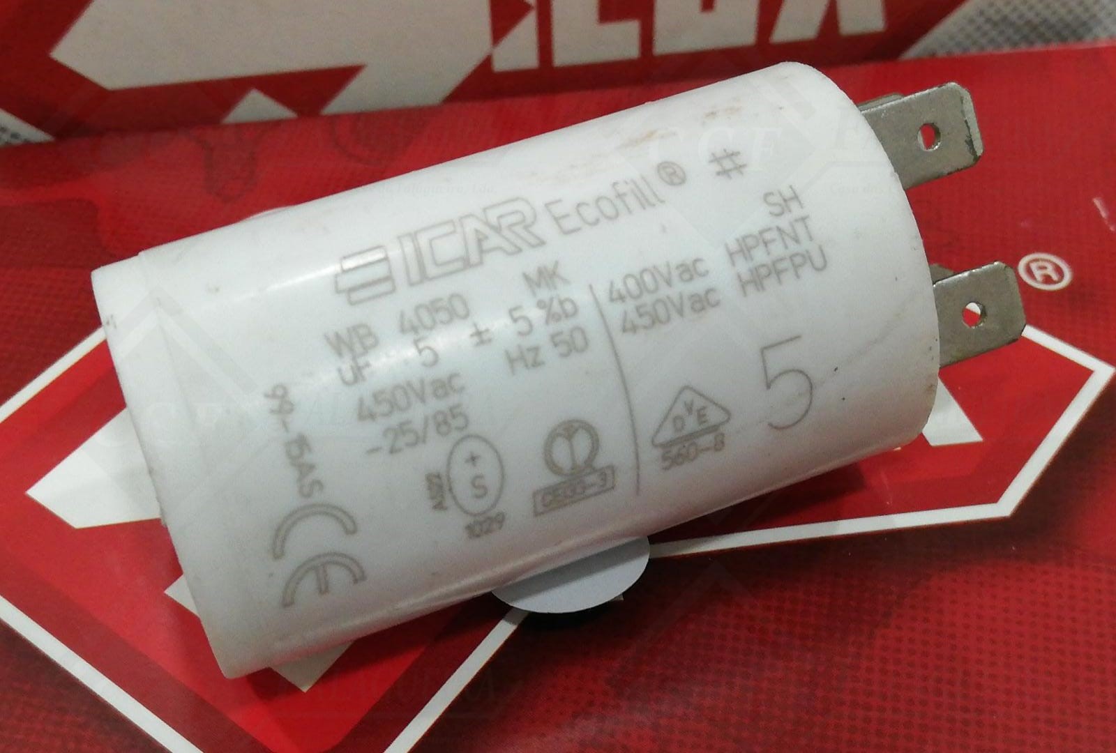 CONDENSADOR P/ MAQ TARGA -  5MF - D904588ZR