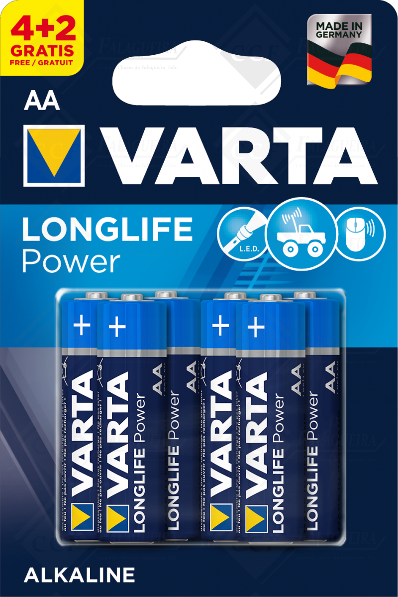 PILHA VARTA ALK HIGH ENERGY 4906.121.436 -AA_BL4+2