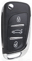 COMANDO AUTO SILCA-SLOT-(VAR 16) P/PEUGEOT/CITROEN-3 BOTÕES