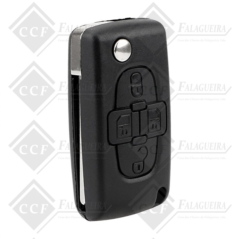 CARCAÇA (PE 1CC4) P/PEUGEOT-4 BOTOES-PILHA NA CARCAÇA - VA 2=CI 1CC4