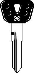 CHAVES AUTO C/ PLASTICA (YH 37RBP) LATAO