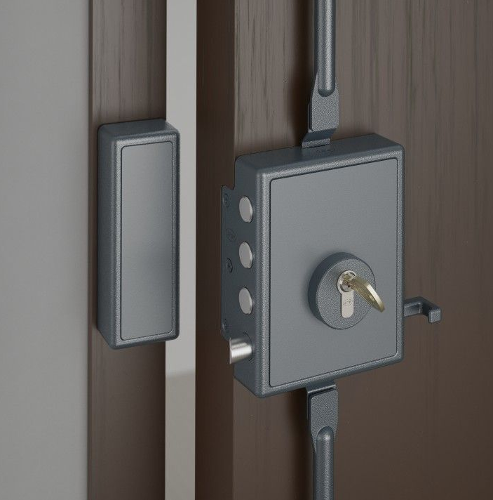 FECHADURA DE SEGURANÇA JNF 20.051 DIREITA CINZENTO ESCURO (7011)