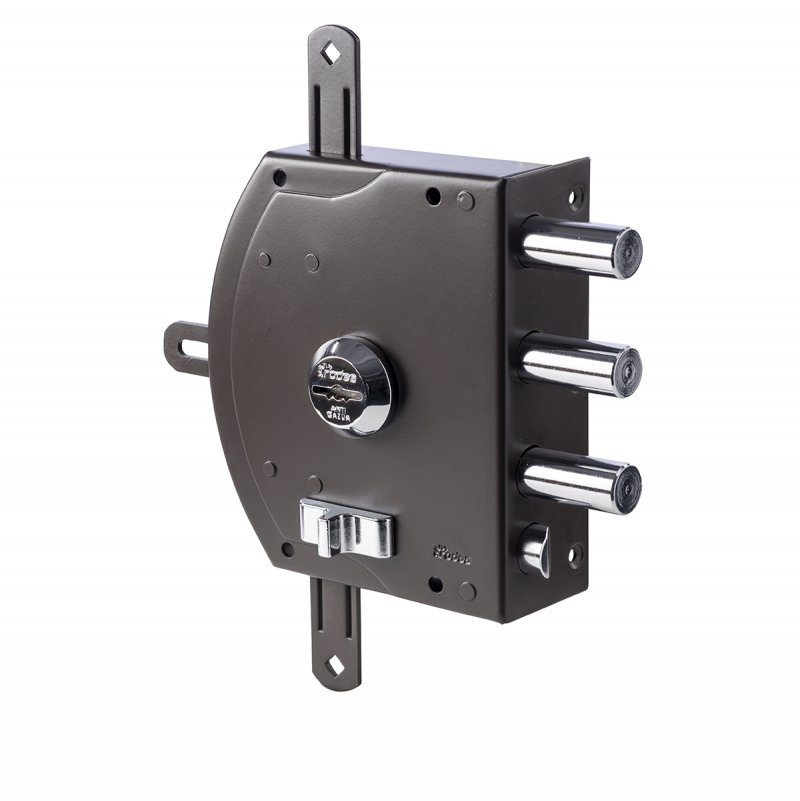 FECHADURA RODES C/2TRANCAS BRANCA  ANTI-GASUA - TIPO CISA -(3fechos + 1 trinco)