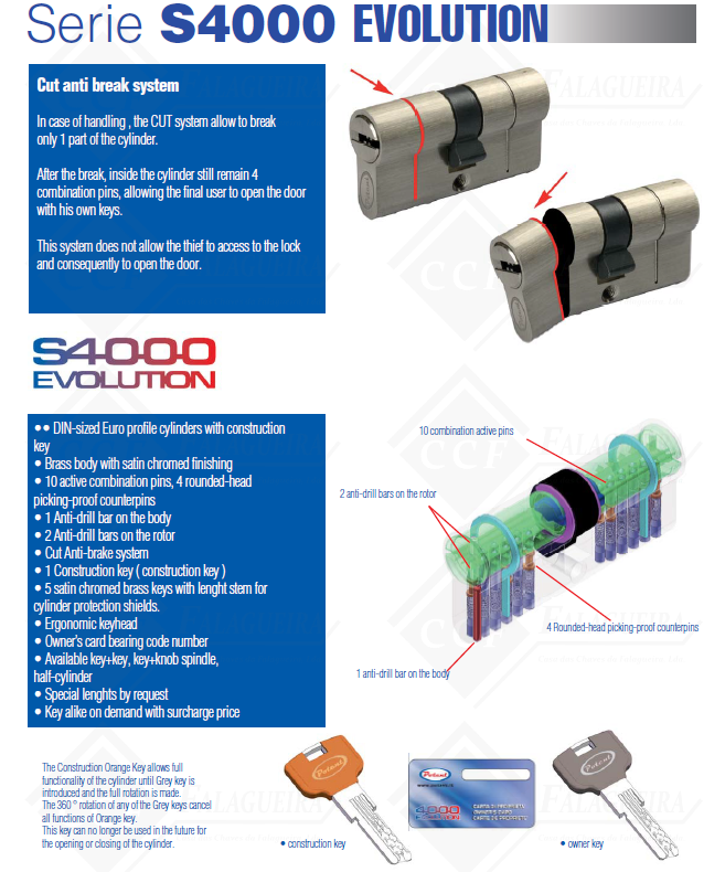 CILINDRO POTENT 4000-30X30-CROMADO KA02
