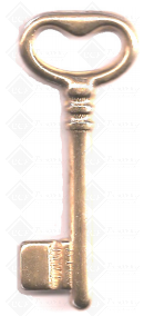 CHAVES DE PALHETÃO ( 716 ) CABEÇA LISA- DTA - LATÃO