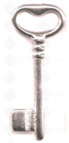 CHAVES DE PALHETÃO ( 716 ) CABEÇA LISA - DTA - NIQUELADO