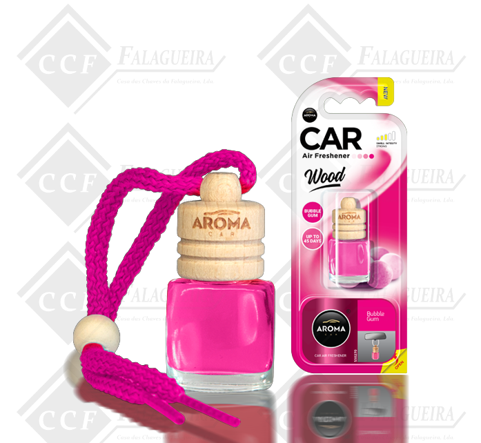 AROMA CAR WOOD BUBBLE GUM 6ML
