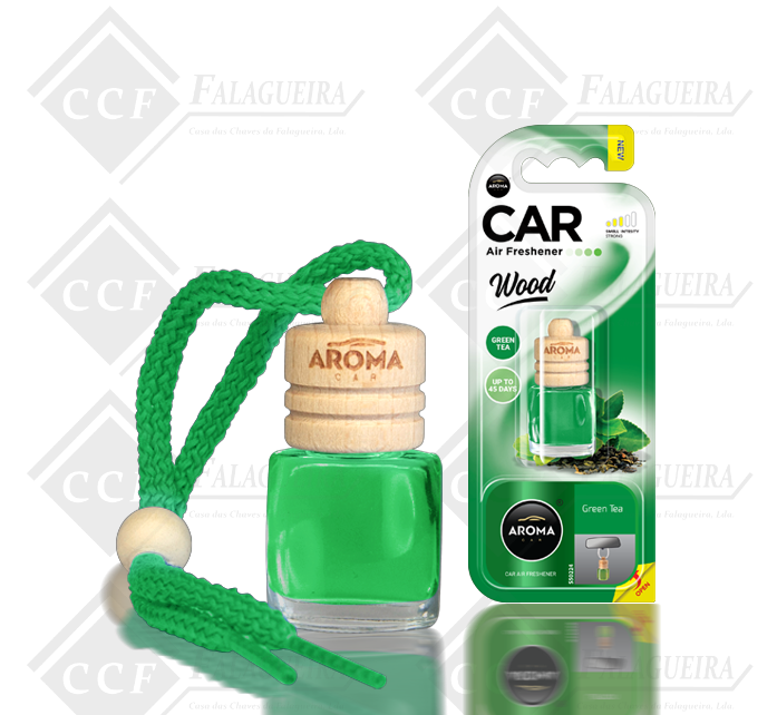 AROMA CAR WOOD GREEN TEA 6ML