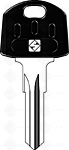 CHAVES C/ PLÁSTICA P/ CADEADOS ABUS DE MOTAS (AB 58RAP)