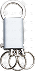 PORTACHAVE METÁLICO CINZA C/ 3 ARGOLAS - AVK404039