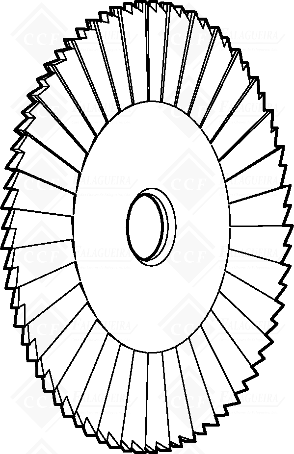 FRESA TARGA C/ LATERAL - 80x1,5x22 mm - D701744ZB