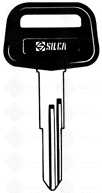 CHAVES AUTO C/ PLASTICA (DAT 6BP) LATÃO