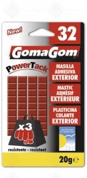 15023 - Nº32 BLISTER PLASTICINA ADERENTE PARA EXTERIOR 20G