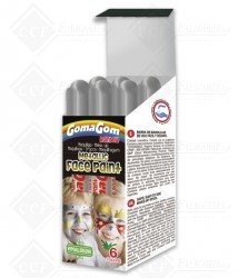 13501-  GOUACHE SÓLIDO RAINBOW FACE PAINT METÁLICO- PRATA