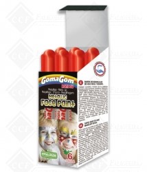 13521- GOUACHE SÓLIDO RAINBOW FACE PAINT METÁLICO- VERMELHO