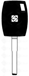 CHAVE AUTO CODIGO S/CHIP (HU 101TE) = FO 4T