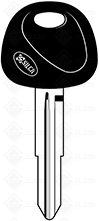 CHAVES AUTO C/ PLASTICA (HYN 11CP)