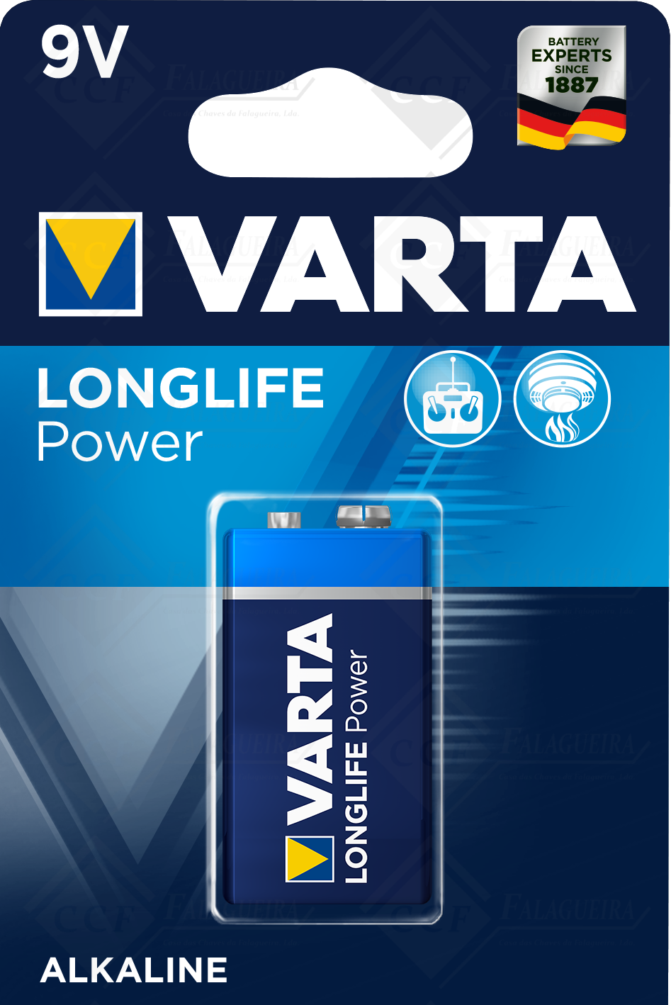 PILHA VARTA ALK HIGH ENERGY 4922.121.411- 9V_BL1