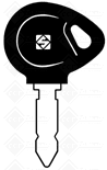 CHAVES AUTO C/ PLASTICA (LAM 1P) - LATÃO P/TRACTOR