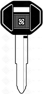 CHAVES AUTO C/ PLASTICA (MIT 2RP) = MIT 3R