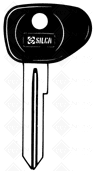 CHAVES AUTO C/ PLASTICA (VO 10RP) LATÃO